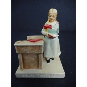 Sebastian Miniatures School Girl Becky Thatcher at Her Desk